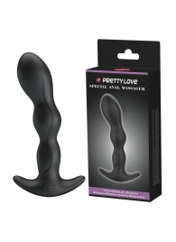 Черный анальный стимулятор простаты с вибрацией Special Anal Massager - 14,5 см. - Baile - в Кургане купить с доставкой
