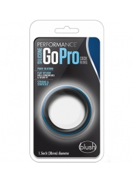 Черно-синее эрекционное кольцо Silicone Go Pro Cock Ring - Blush Novelties - в Кургане купить с доставкой