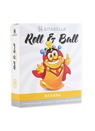 Стимулирующий презерватив-насадка Roll   Ball Banana - Sitabella - купить с доставкой в Кургане