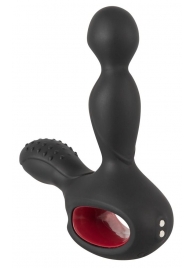 Черный вибромассажер простаты с нагревом и ротацией Prostate Plug - 14,5 см. - Orion - в Кургане купить с доставкой