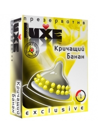 Презерватив LUXE  Exclusive  Кричащий банан  - 1 шт. - Luxe - купить с доставкой в Кургане