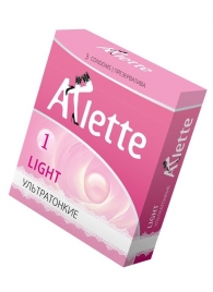 Ультратонкие презервативы Arlette Light - 3 шт. - Arlette - купить с доставкой в Кургане