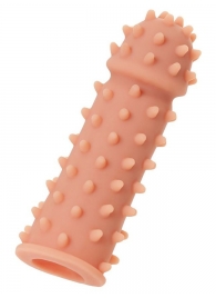 Телесная реалистичная насадка KOKOS Extreme Sleeve 03 с дополнительной стимуляцией - 12,7 см. - KOKOS - в Кургане купить с доставкой