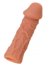 Телесная реалистичная насадка KOKOS Extreme Sleeve 05 с дополнительной стимуляцией - 12,7 см. - KOKOS - в Кургане купить с доставкой