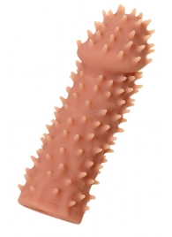 Телесная реалистичная насадка KOKOS Extreme Sleeve 07 с дополнительной стимуляцией - 12,7 см. - KOKOS - в Кургане купить с доставкой