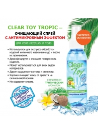 Очищающий спрей для игрушек CLEAR TOY Tropic - 100 мл. - Биоритм - купить с доставкой в Кургане