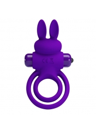 Фиолетовое эрекционное кольцо с вибростимуляцией клитора Vibrant Penis Ring III - Baile - в Кургане купить с доставкой