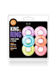 Набор из 6 эрекционных колец King of the Ring - Blush Novelties - в Кургане купить с доставкой