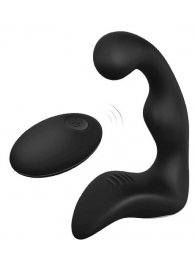 Черный вибромассажер простаты REMOTE BOOTY PLEASER - Dream Toys - в Кургане купить с доставкой