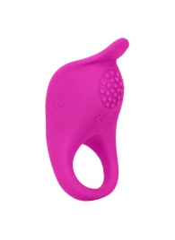 Ярко-розовое эрекционное виброкольцо Silicone Rechargeable Teasing Enhancer - California Exotic Novelties - в Кургане купить с доставкой