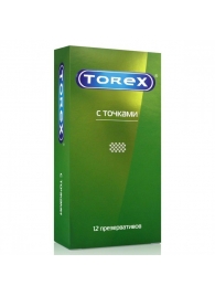 Текстурированные презервативы Torex  С точками  - 12 шт. - Torex - купить с доставкой в Кургане