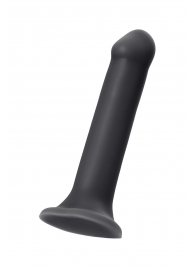 Черный фаллос на присоске Silicone Bendable Dildo XL - 20 см. - Strap-on-me - купить с доставкой в Кургане