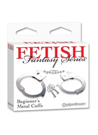 Металлические наручники Beginner s Metal Cuffs - Pipedream - купить с доставкой в Кургане