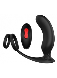Черный массажер простаты REMOTE P-PLEASER - Dream Toys - в Кургане купить с доставкой