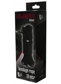 Черная веревка для бондажа BONDAGE ROPE - 10 м. - Dream Toys - купить с доставкой в Кургане