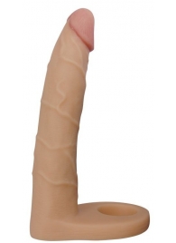 Телесная насадка-фаллоимитатор для двойного проникновения - 17 см. - Lovetoy - купить с доставкой в Кургане