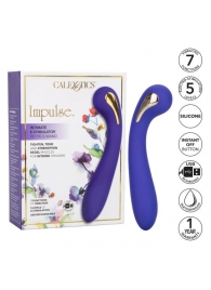 Фиолетовый вибромассажер с электростимуляцией Intimate Estim Petite G Wand - 19 см. - California Exotic Novelties - купить с доставкой в Кургане