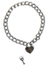 Серебристый ошейник Embrace с ключиком - Lola Games - купить с доставкой в Кургане