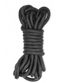 Черная веревка Do Not Disturb - 5 м. - Lola Games - купить с доставкой в Кургане