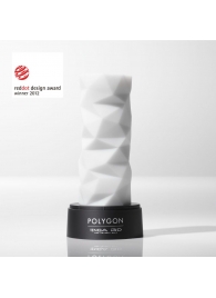 Белый 3D мастурбатор POLYGON - Tenga - в Кургане купить с доставкой