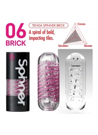 Мастурбатор SPINNER Brick - Tenga - в Кургане купить с доставкой