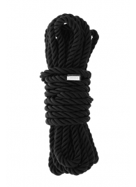 Черная веревка для шибари DELUXE BONDAGE ROPE - 5 м. - Dream Toys - купить с доставкой в Кургане