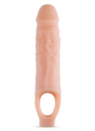 Телесный реалистичный фаллоудлинитель 9 Inch Silicone Cock Sheath Penis Extender - 22,86 см. - Blush Novelties - в Кургане купить с доставкой