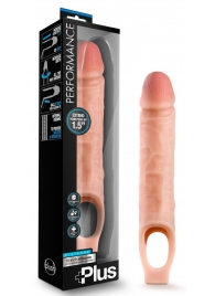 Телесный реалистичный фаллоудлинитель 10 Inch Silicone Cock Sheath Penis Extender - 25,4 см. - Blush Novelties - в Кургане купить с доставкой