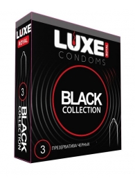 Черные презервативы LUXE Royal Black Collection - 3 шт. - Luxe - купить с доставкой в Кургане