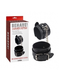 Черные наручники Be good Wrist Cuffs - Chisa - купить с доставкой в Кургане