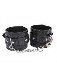 Черные наручники Be good Wrist Cuffs - Chisa - купить с доставкой в Кургане