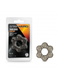 Дымчатое эрекционное кольцо Stay Hard Thick Bead Cock Ring - Blush Novelties - в Кургане купить с доставкой