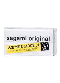 Презервативы Sagami Original 0.02 L-size увеличенного размера - 10 шт. - Sagami - купить с доставкой в Кургане