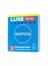 Текстурированные презервативы LUXE Royal Exotica - 3 шт. - Luxe - купить с доставкой в Кургане