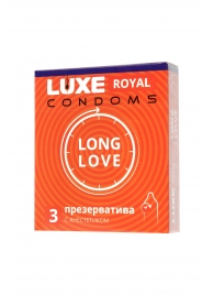 Презервативы с продлевающим эффектом LUXE Royal Long Love - 3 шт. - Luxe - купить с доставкой в Кургане