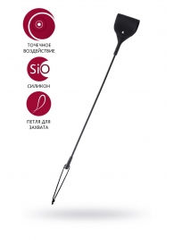 Черный гладкий стек с тонкой ручкой - 48 см. - ToyFa - купить с доставкой в Кургане