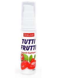 Гель-смазка Tutti-frutti со вкусом барбариса - 30 гр. - Биоритм - купить с доставкой в Кургане
