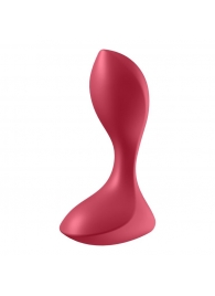 Красный вибромассажёр простаты Satisfyer Backdoor Lover - 14 см. - Satisfyer - в Кургане купить с доставкой