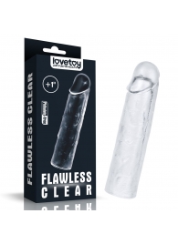 Прозрачная насадка-удлинитель Flawless Clear Penis Sleeve Add 1 - 15,5 см. - Lovetoy - в Кургане купить с доставкой