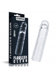 Прозрачная насадка-удлинитель Flawless Clear Penis Sleeve Add 2 - 19 см. - Lovetoy - в Кургане купить с доставкой