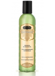 Массажное масло Naturals Vanilla Sandalwood с ароматом ванили и сандала - 236 мл. - Kama Sutra - купить с доставкой в Кургане