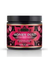 Пудра для тела Honey Dust Body Powder с ароматом клубники - 170 гр. - Kama Sutra - купить с доставкой в Кургане