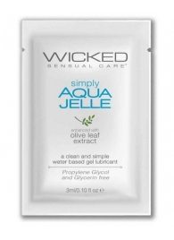 Гель-лубрикант Simply Aqua Jelle - 3 мл. - Wicked - купить с доставкой в Кургане