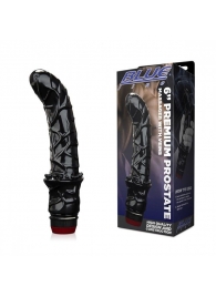 Черный вибромассажер простаты 6  Premium Prostate Massager - BlueLine - в Кургане купить с доставкой