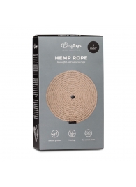 Пеньковая веревка для связывания Hemp Rope - 5 м. - Easy toys - купить с доставкой в Кургане