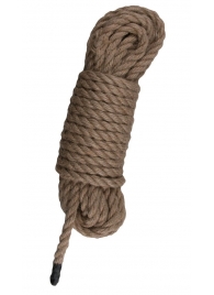 Пеньковая веревка для связывания Hemp Rope - 5 м. - Easy toys - купить с доставкой в Кургане