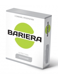 Ультратонкие презервативы Bariera Ultra Thin - 3 шт. - Bariera - купить с доставкой в Кургане