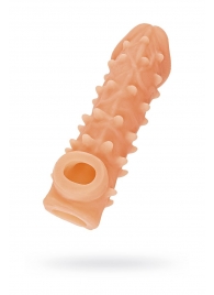 Телесная закрытая насадка с пупырышками Cock Sleeve Size S - 13,8 см. - KOKOS - в Кургане купить с доставкой