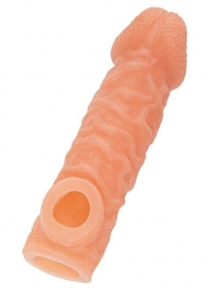 Телесная закрытая насадка с шершавой головкой Cock Sleeve Size S - 13,8 см. - KOKOS - в Кургане купить с доставкой