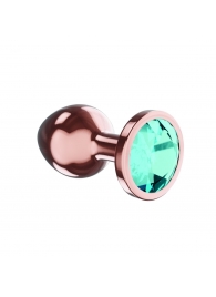 Пробка цвета розового золота с малиновым кристаллом Diamond Topaz Shine L - 8,3 см. - Lola Games - купить с доставкой в Кургане